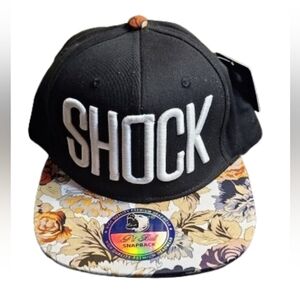 NWT Pit Bull "SHOCK" Snapback Hat - Floral Brim